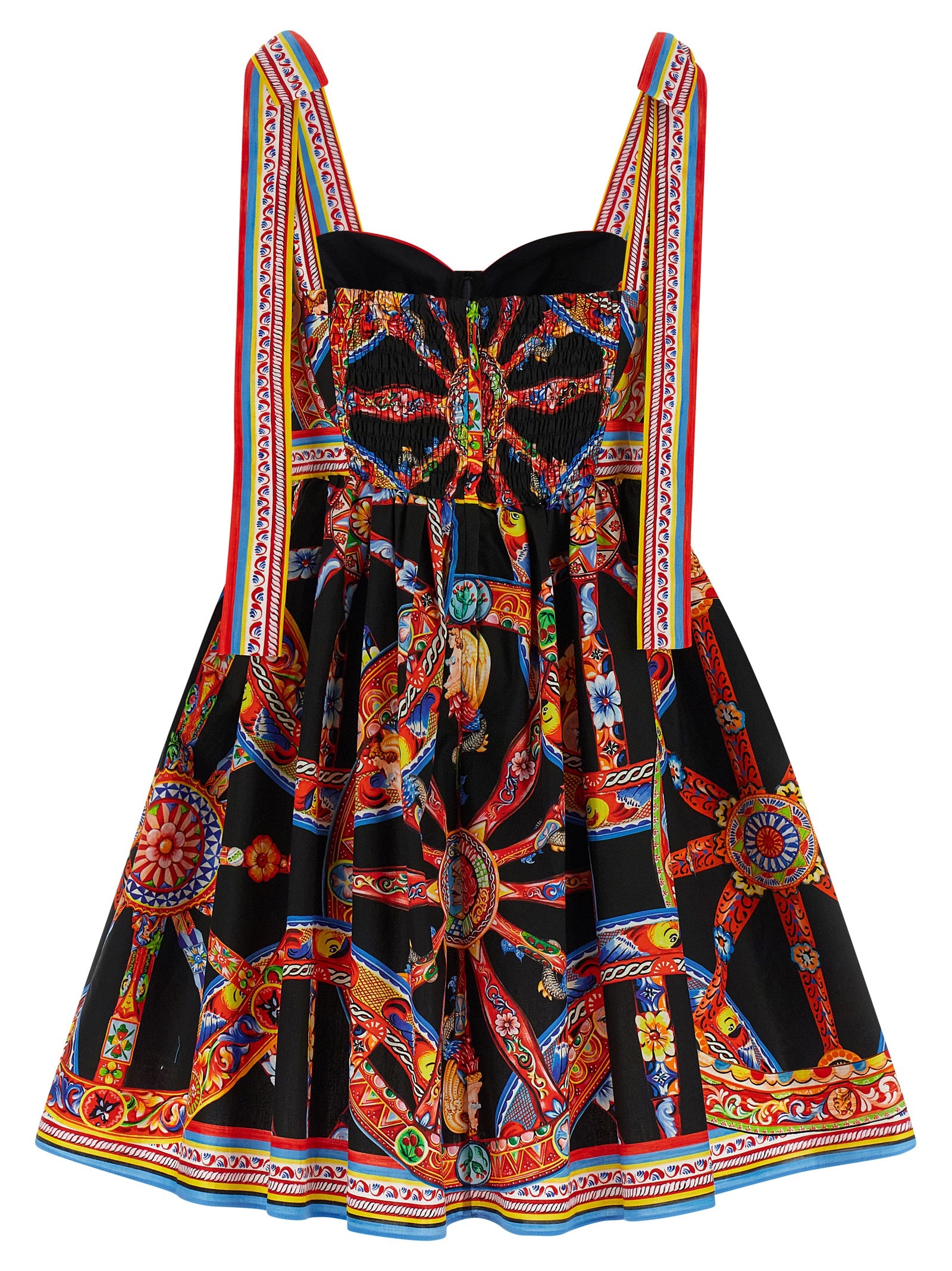 Multicolor Cotton Short Dress