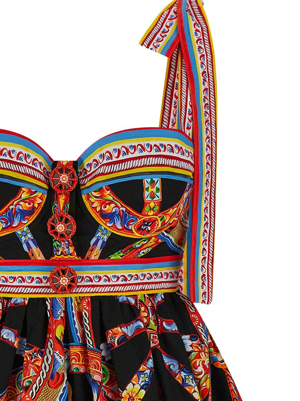 Multicolor Cotton Short Dress