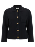 Black Wool Cardigan
