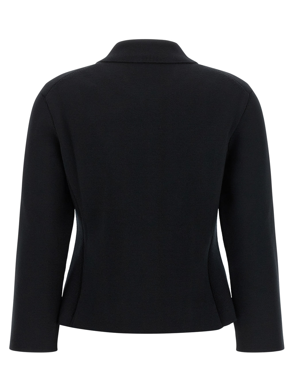 Black Wool Cardigan