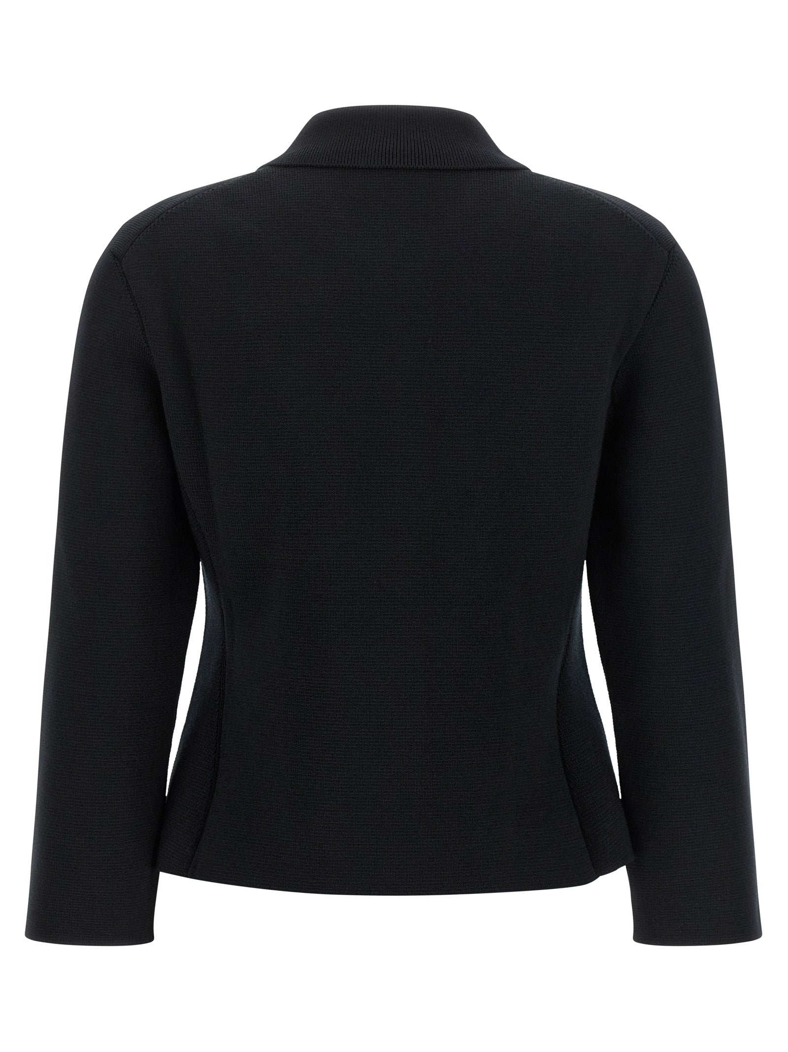 Black Wool Cardigan