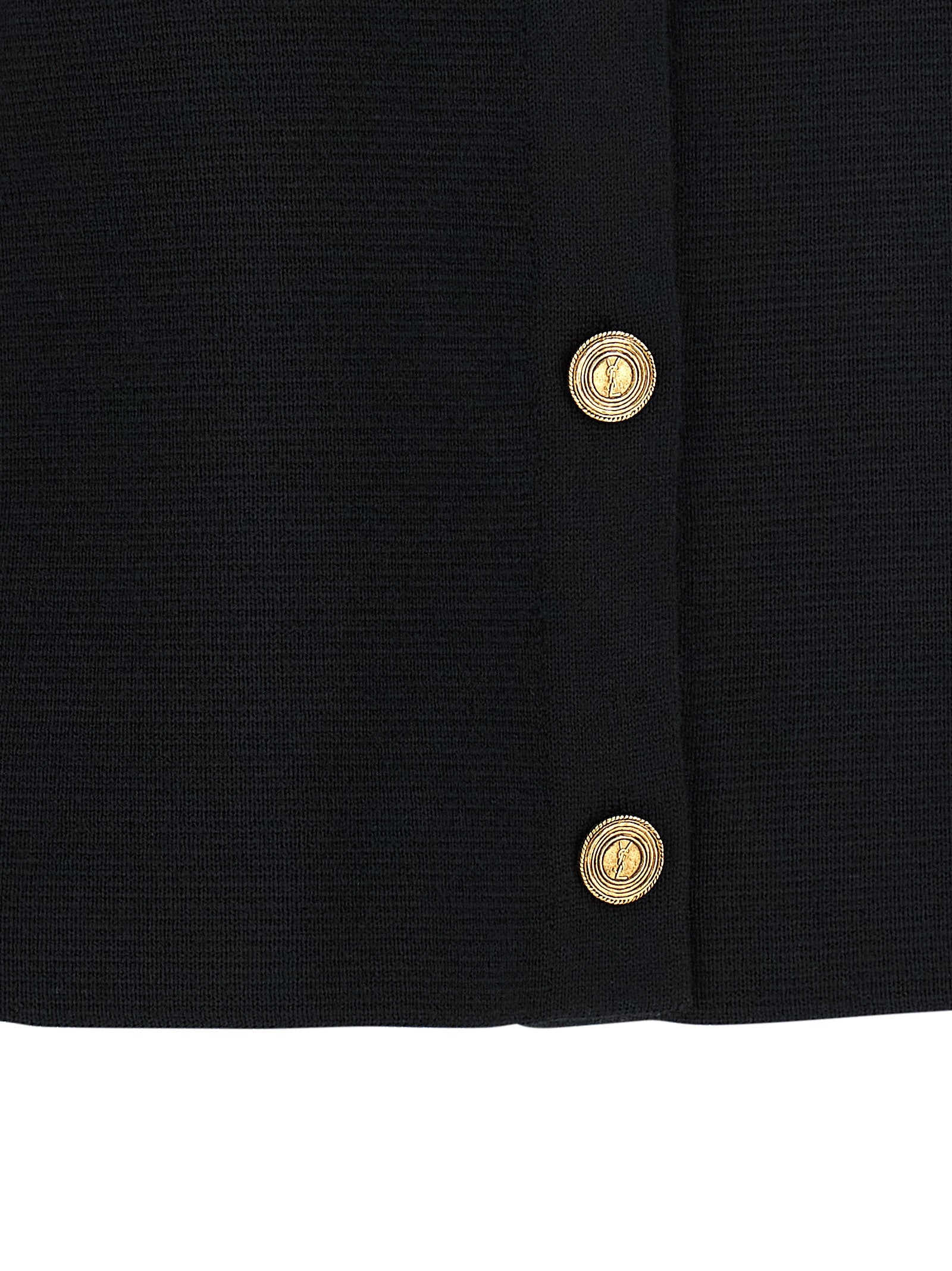 Black Wool Cardigan