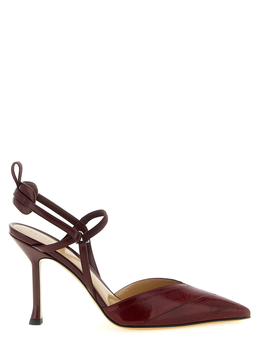 Bordeaux Lamb Leather Platform Pumps