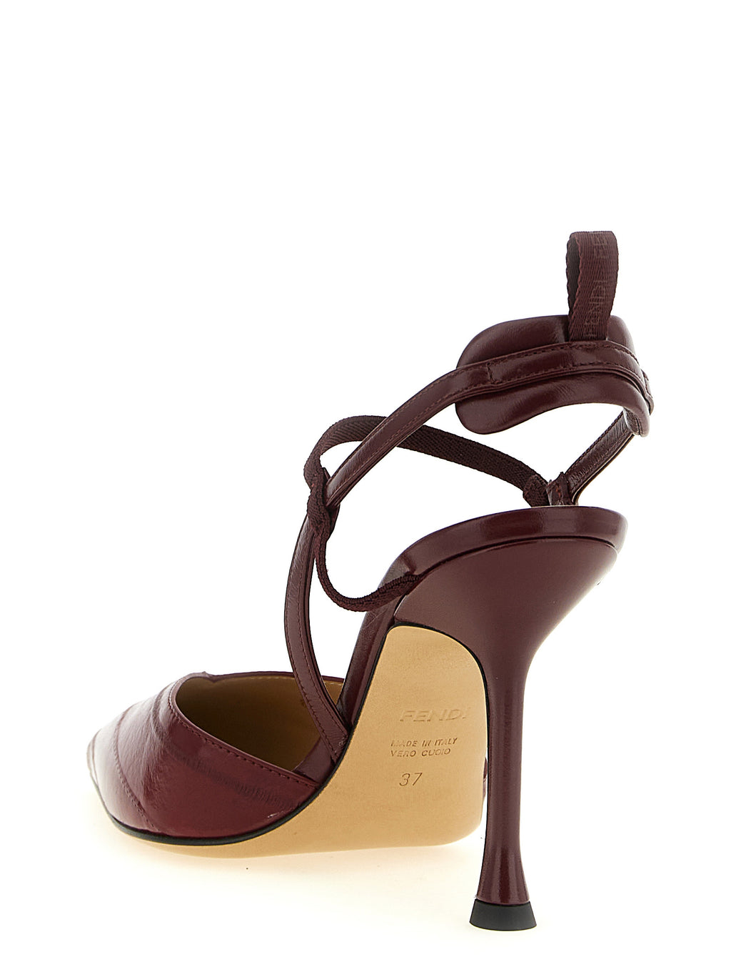Bordeaux Lamb Leather Platform Pumps