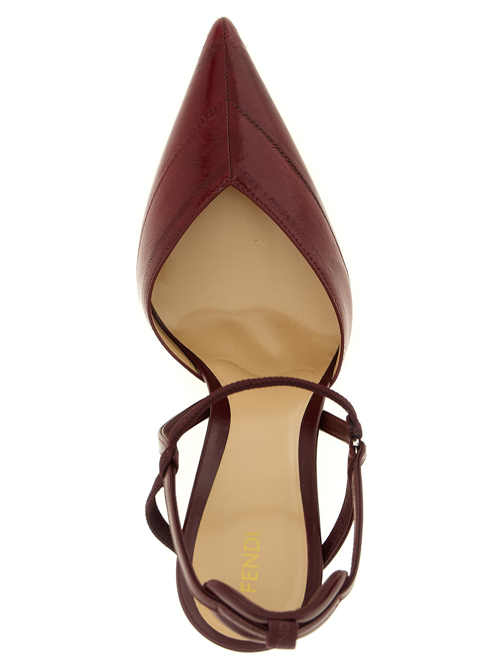 Bordeaux Lamb Leather Platform Pumps