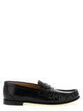 Black Calfskin Slip-On Loafers