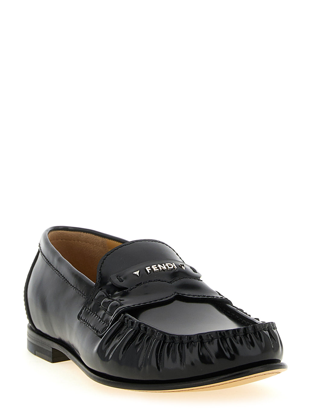 Black Calfskin Slip-On Loafers