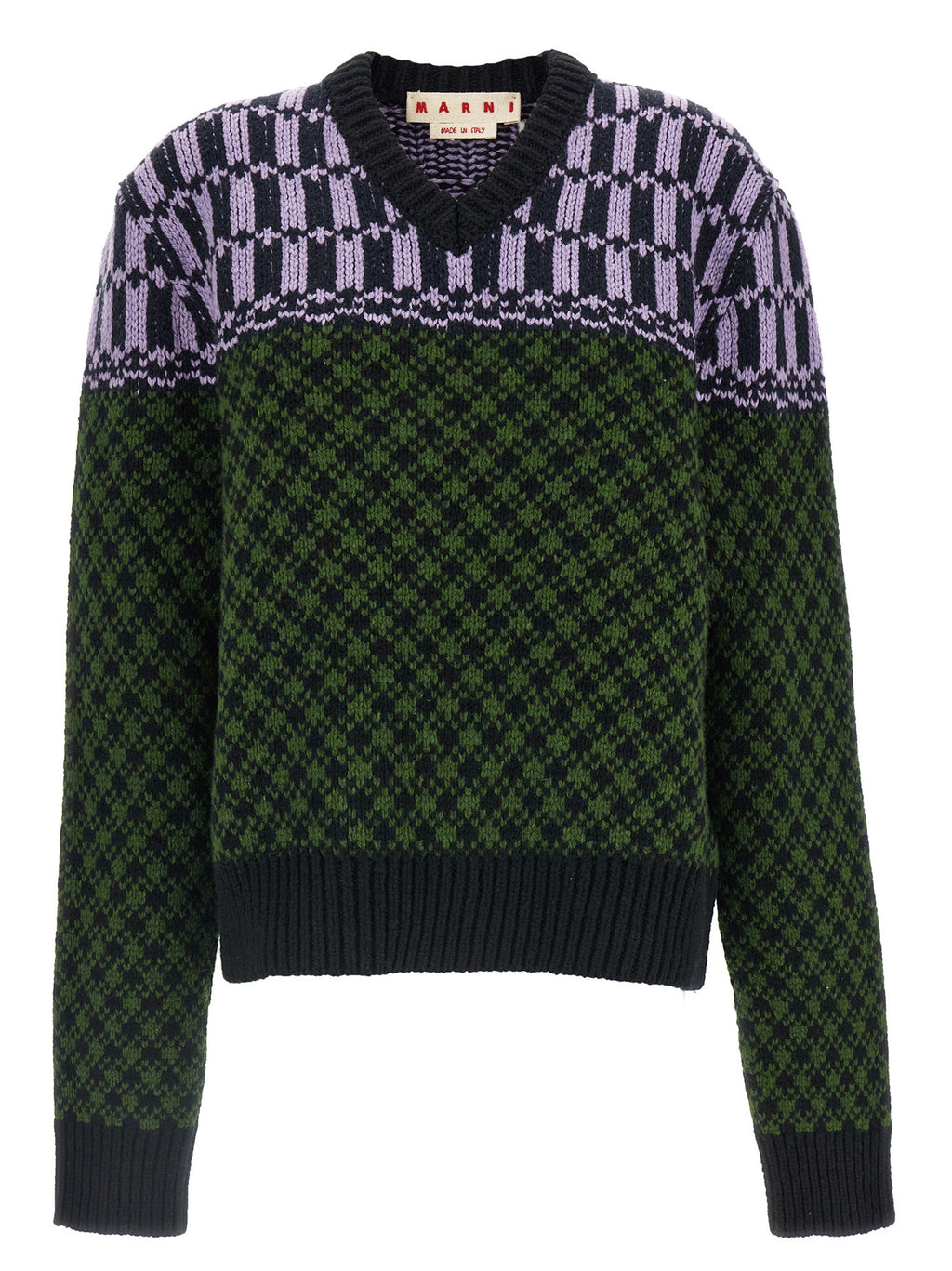 Multicolor Wool Cardigan