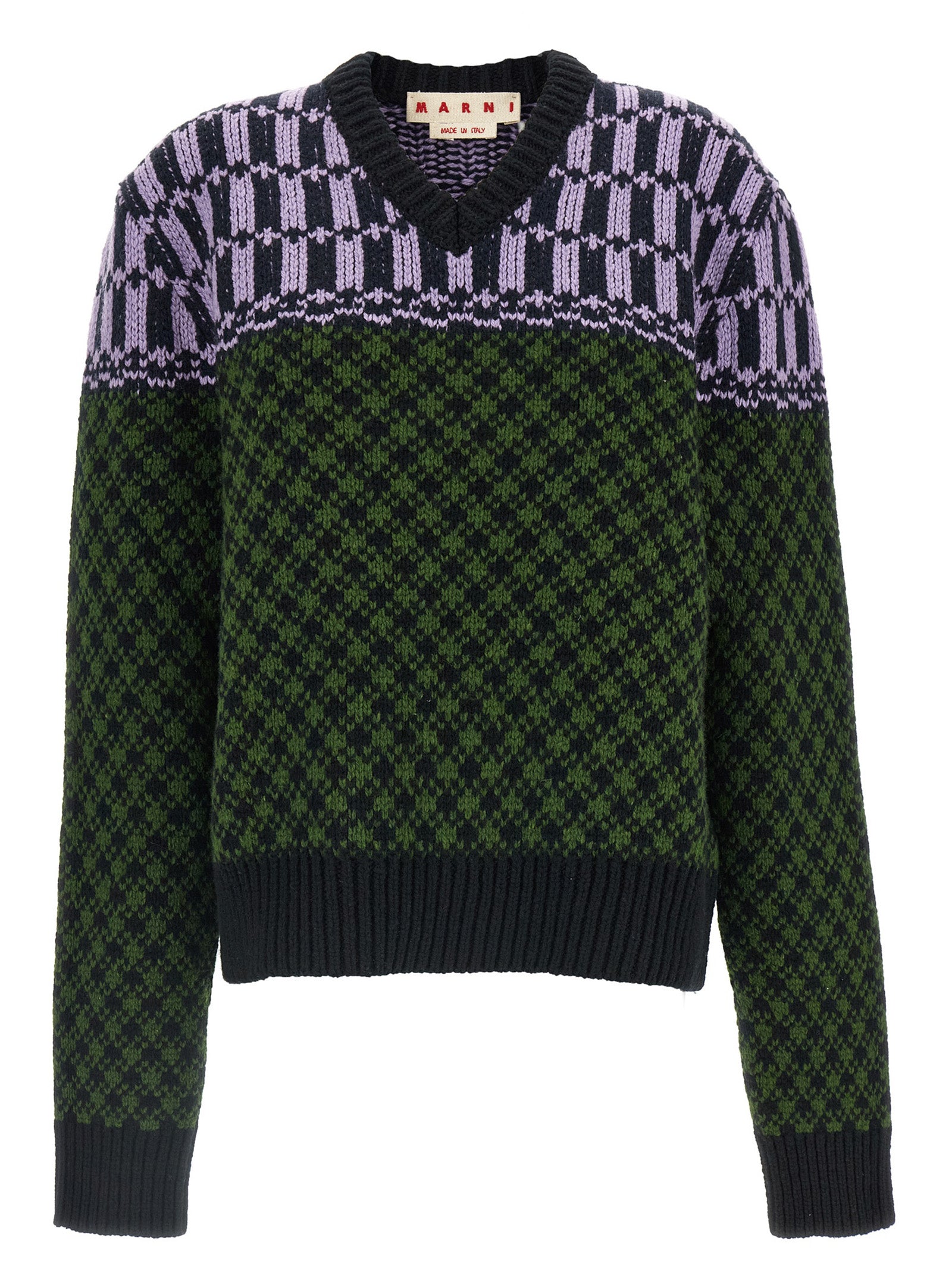 Multicolor Wool Cardigan