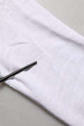 White Cotton Crew Neck Sweatshirt Sweater