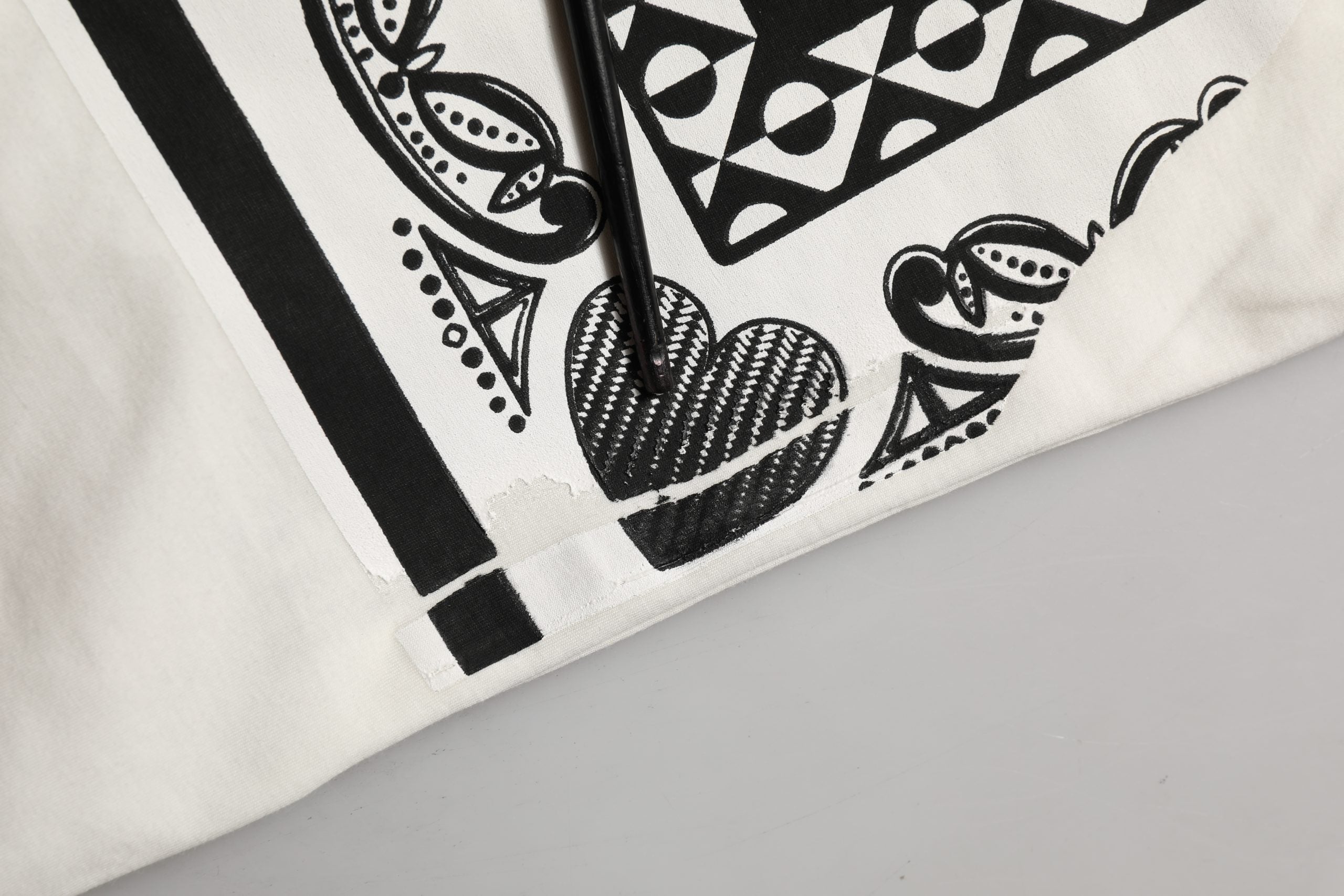 White Bandana Print Cotton Crew Neck T-shirt