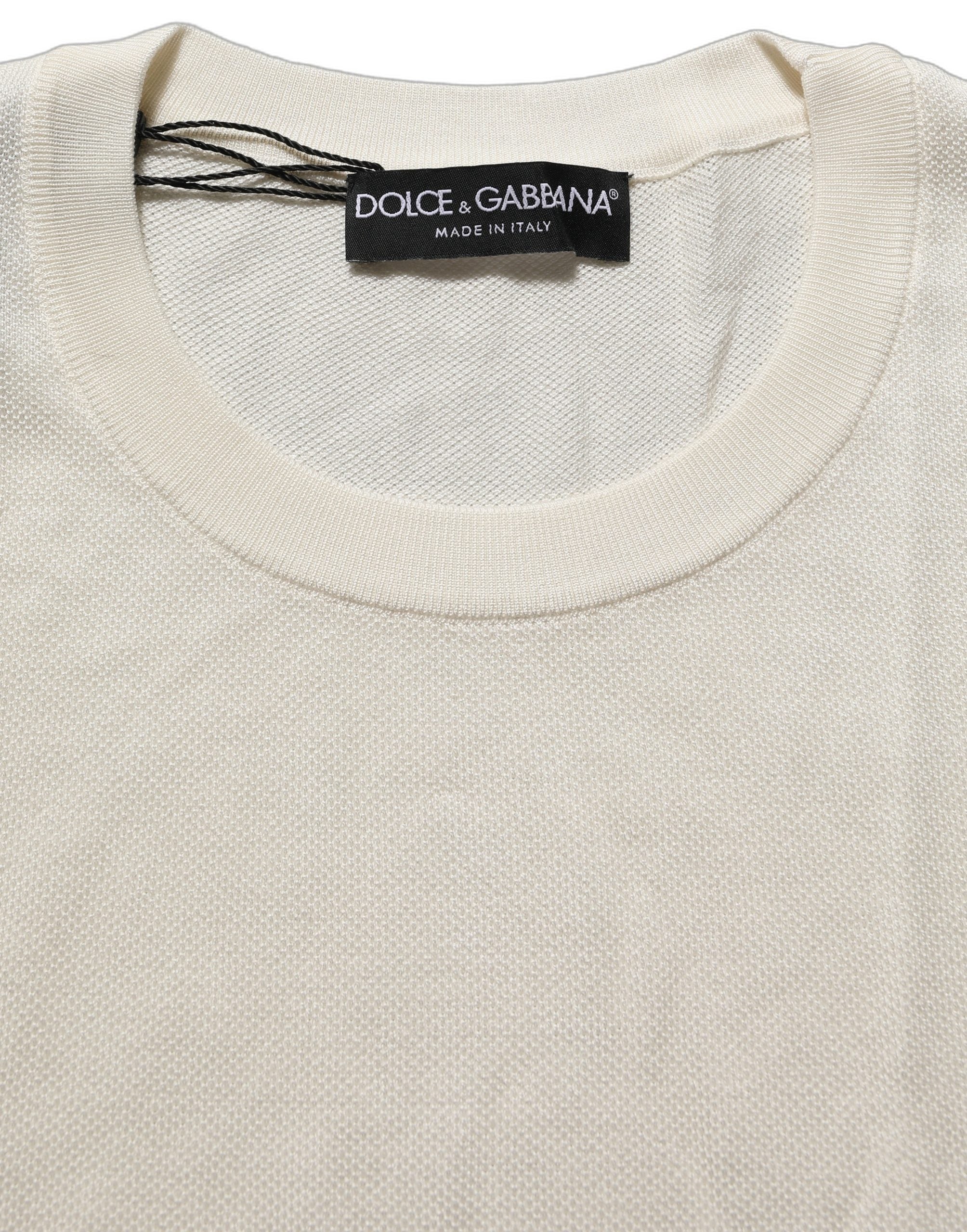 Off White Crew Neck Short Sleeves T-shirt