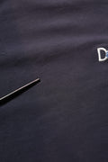 Dark Blue Cotton Stretch Round Neck T-shirt