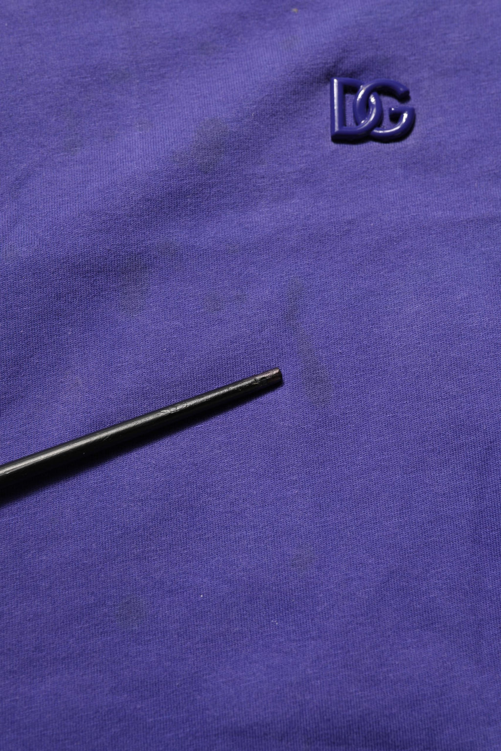 Violet Cotton Crew Neck Short Sleeve T-shirt
