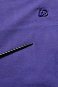Violet Cotton Crew Neck Short Sleeve T-shirt