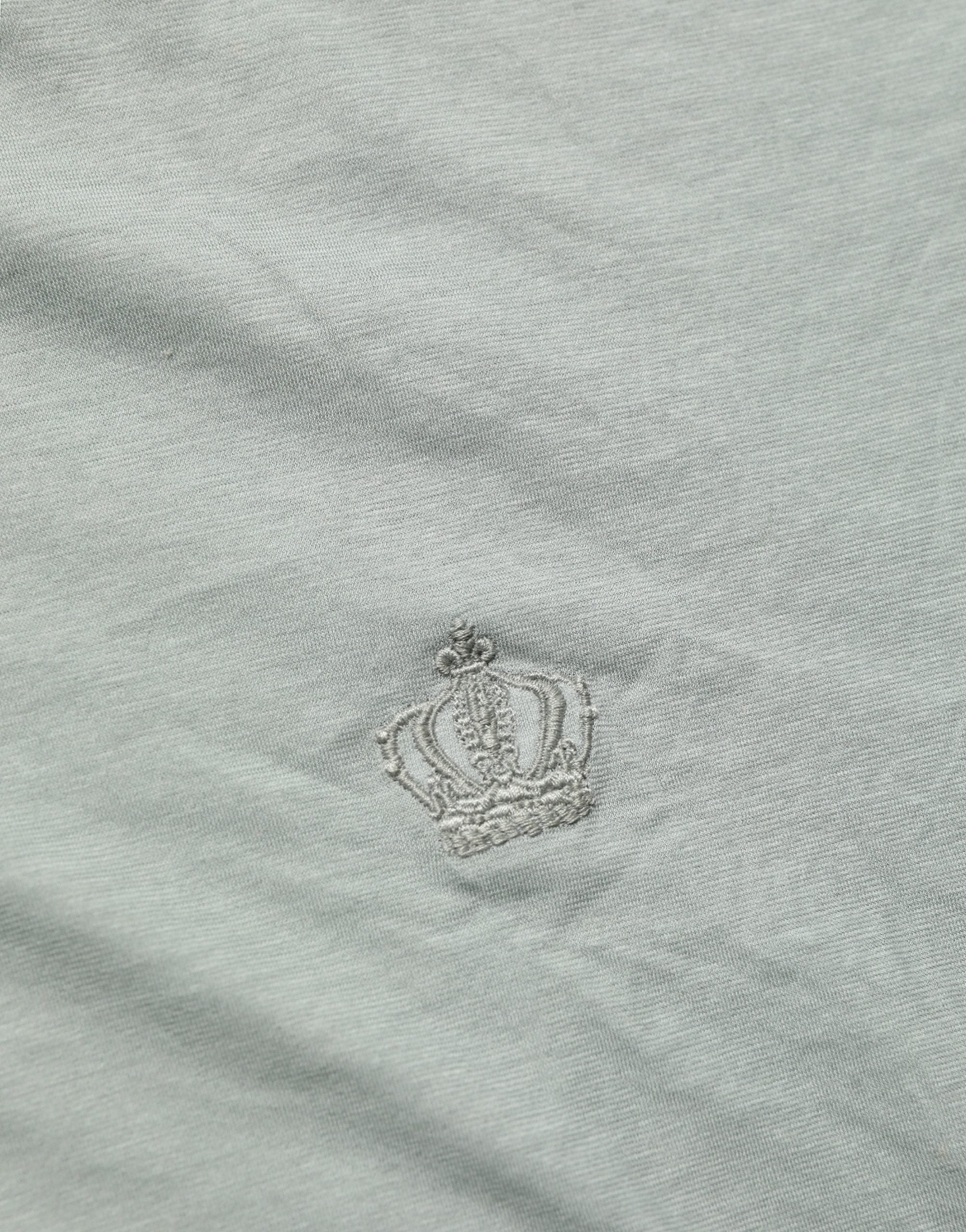 Green Cotton Short Sleeve Crew Neck T-shirt
