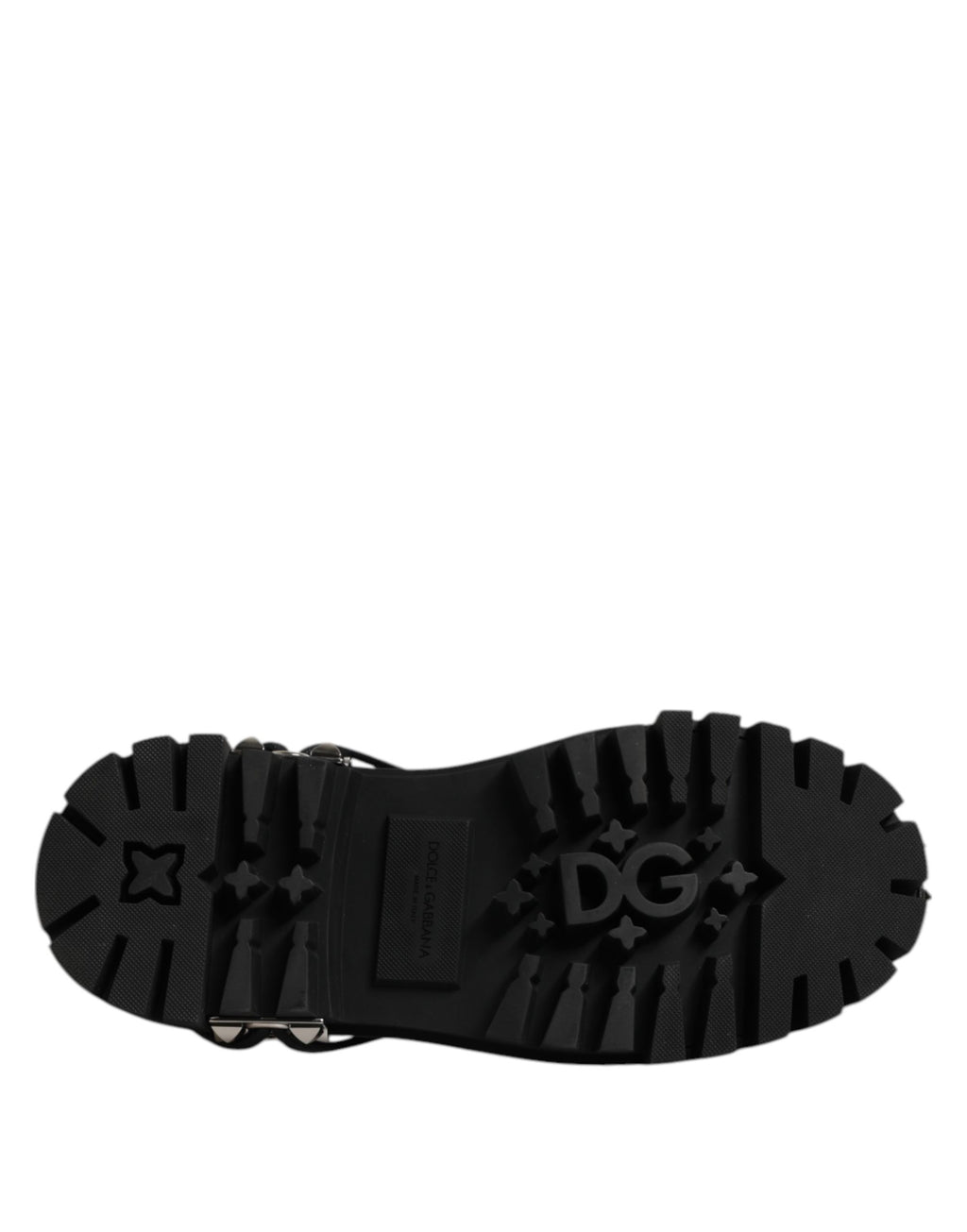 Black Studded Leather Hi-Trekking Derby Men Shoes