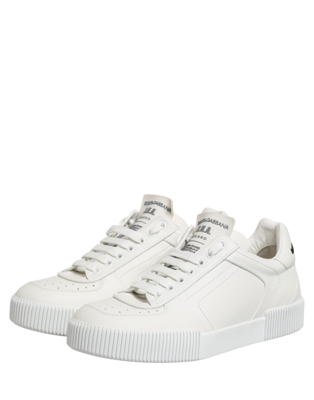 White Miami Leather Low Top Men Sneakers Shoes