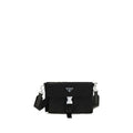 Black Recycled Polyamide Shoulder Bag