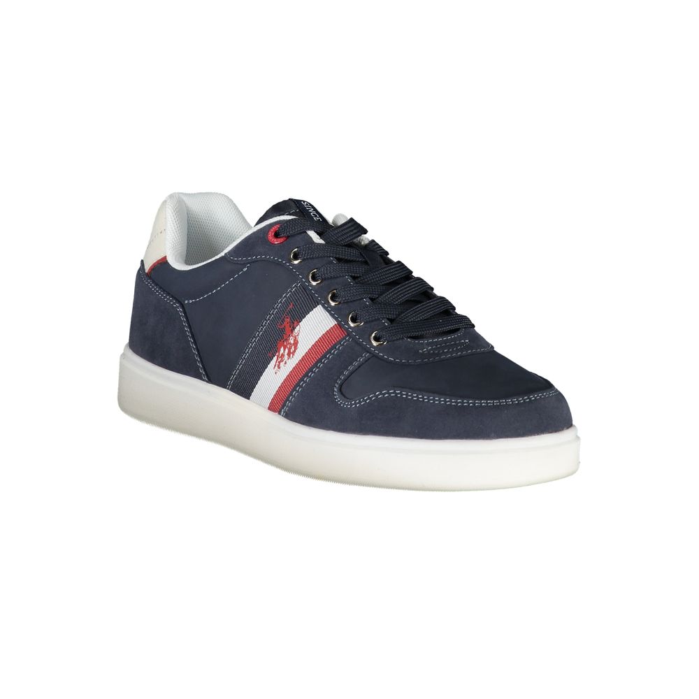 Blue Polyurethane Men's Sneaker