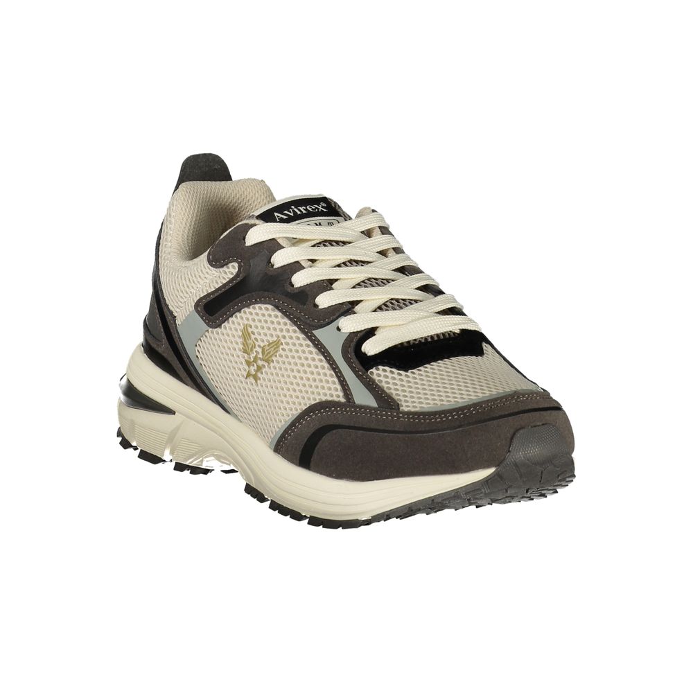Bianco Polyurethane Uomo Sneaker