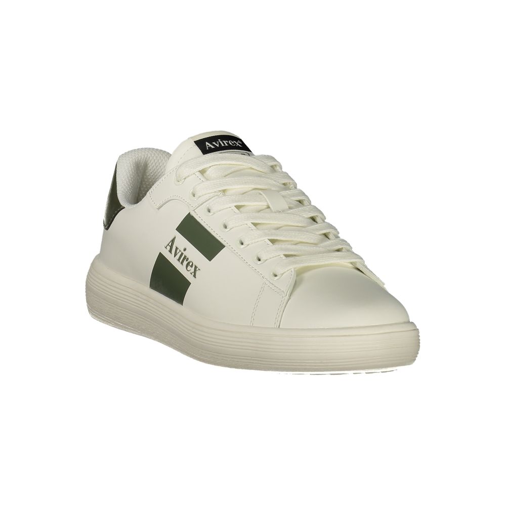 White Polyurethane Men's Sneaker