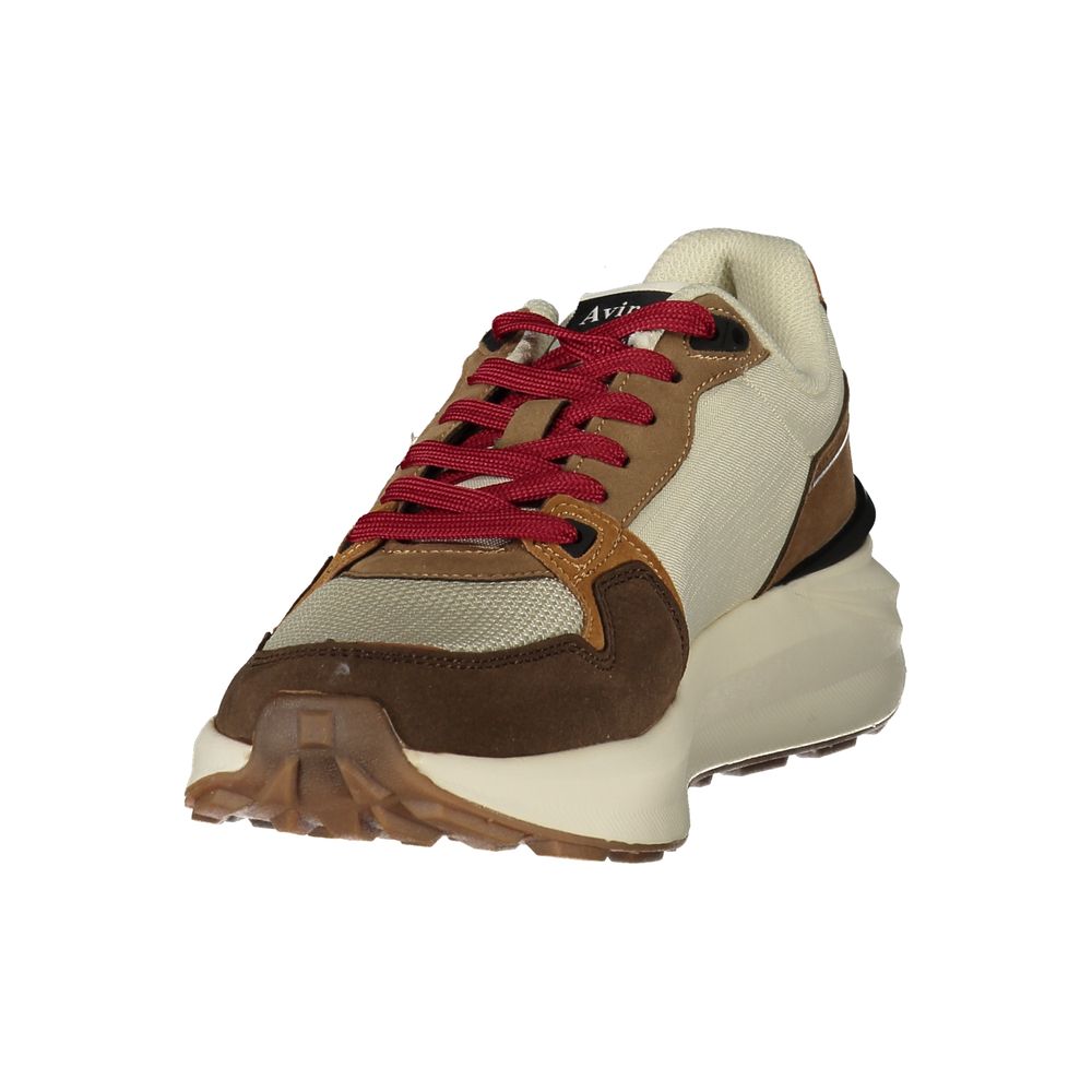 Beige Polyurethane Men's Sneaker