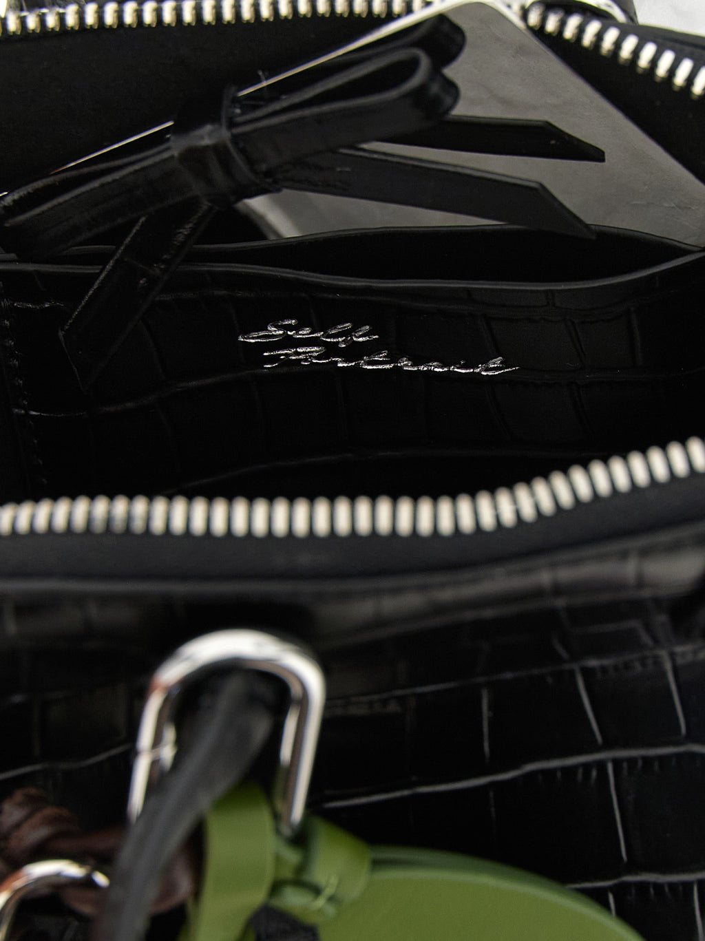 Black Cowhide Handbag