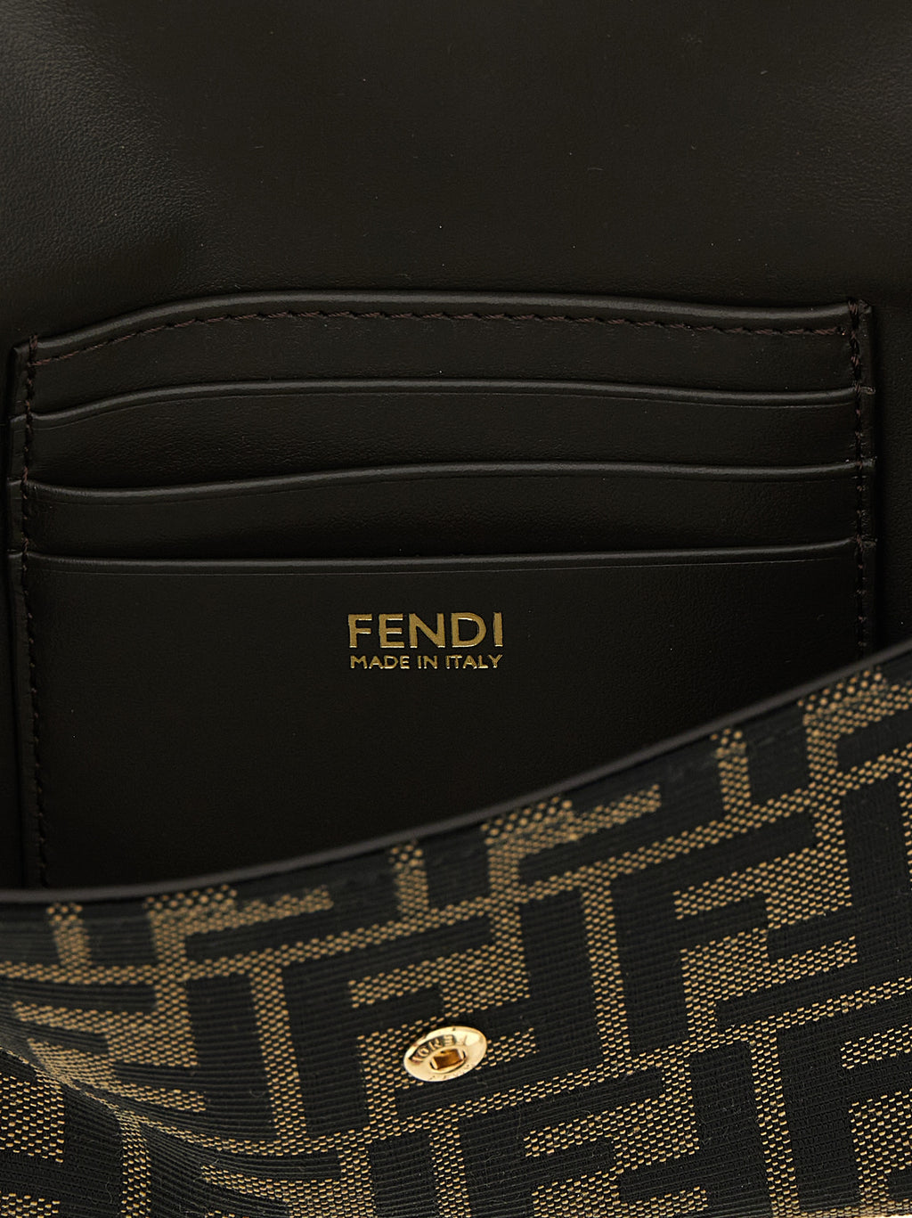 Brown Polyester Cardholder