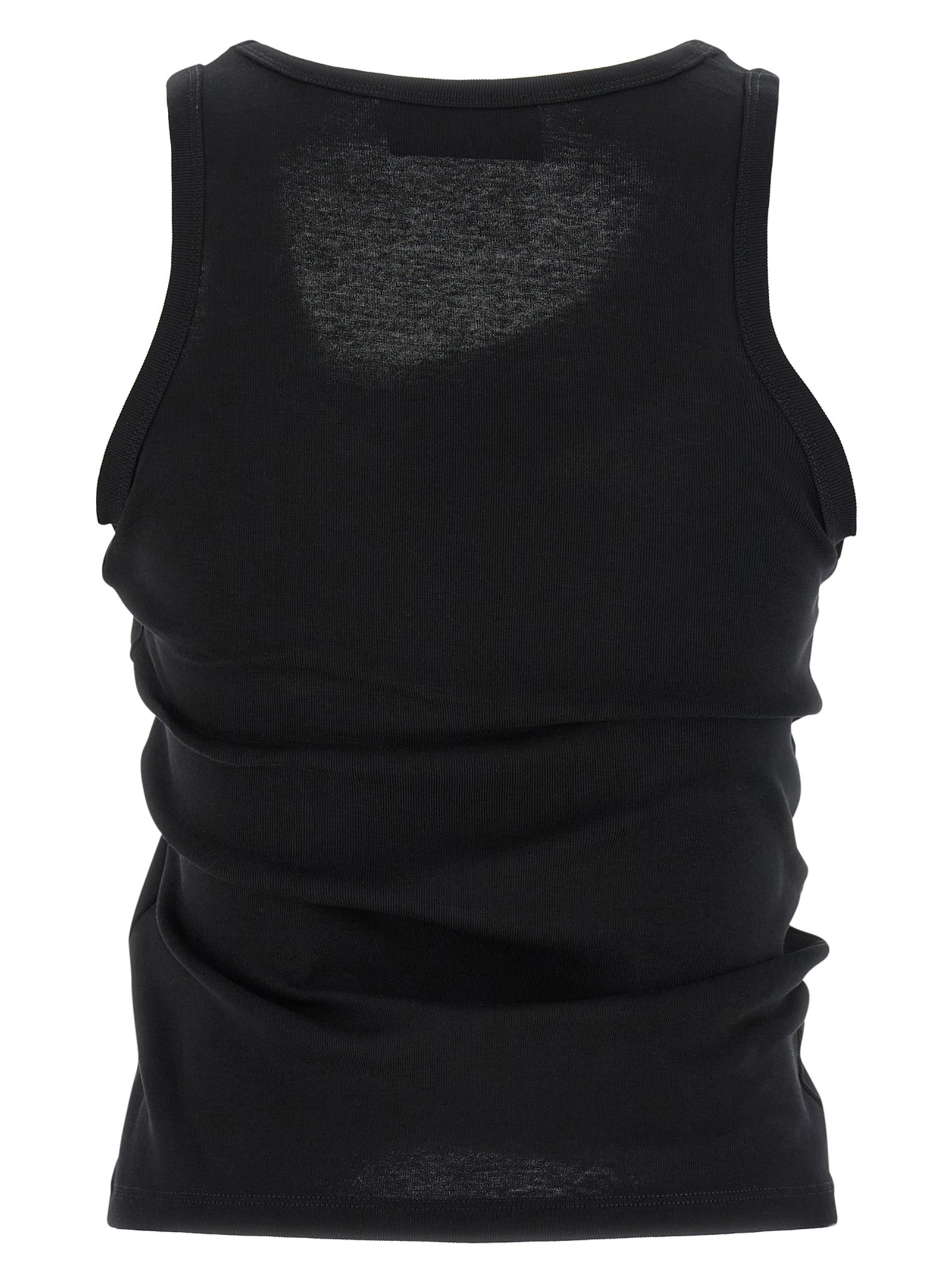Black Cotton Tank Tops