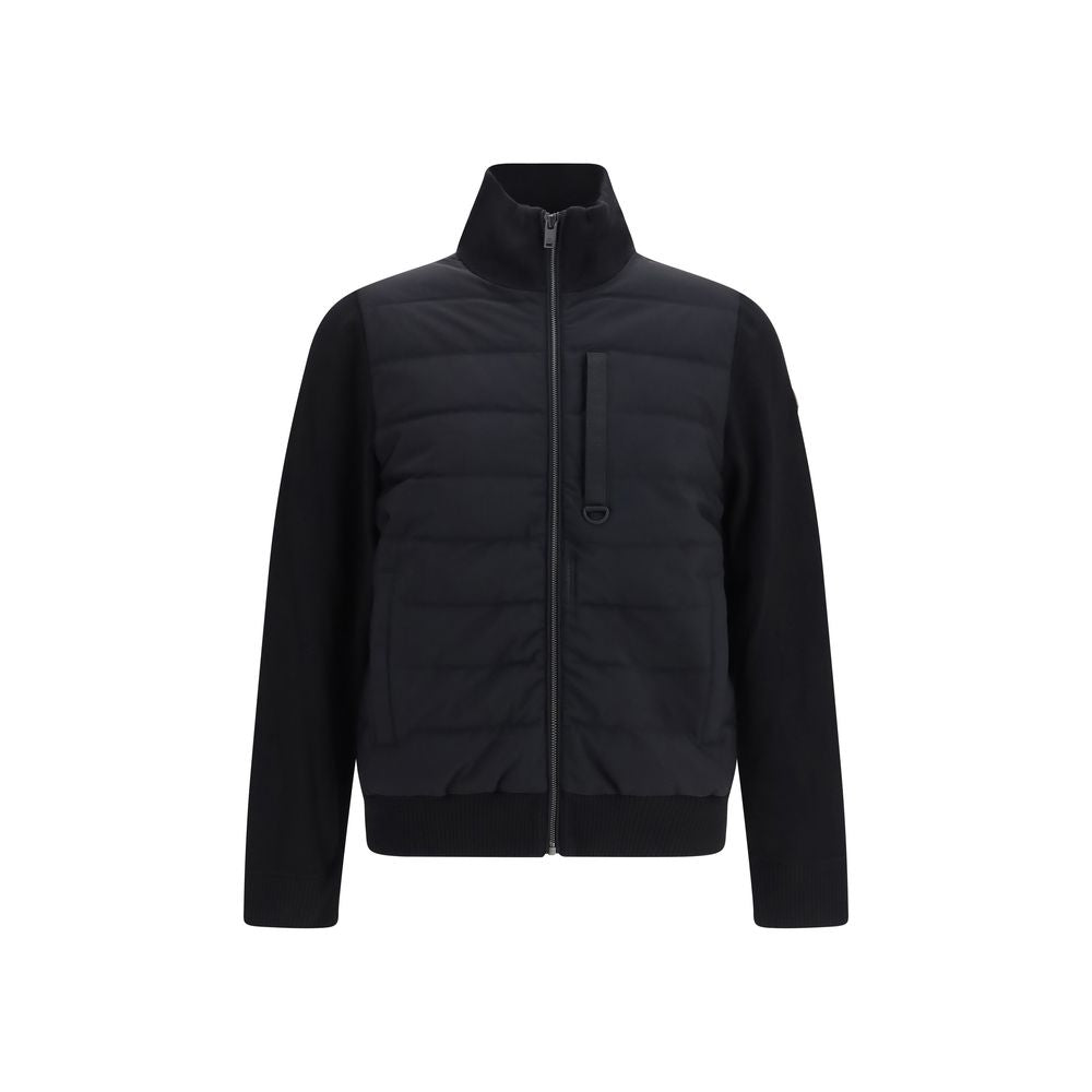 Black Viscose Full-Length Jacket