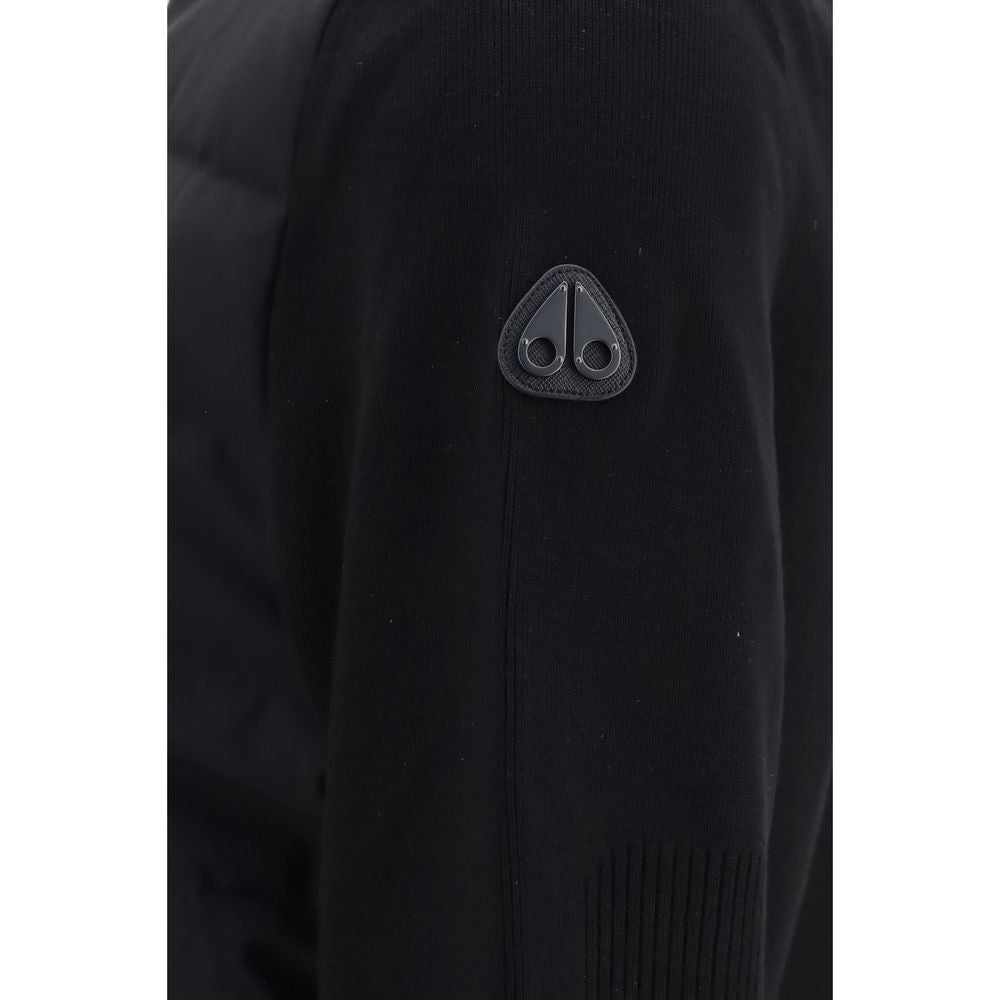 Black Viscose Full-Length Jacket