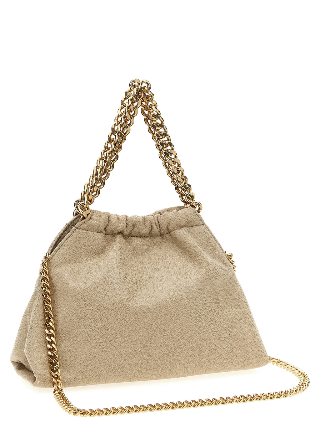 Beige Polyester Crossbody Bag