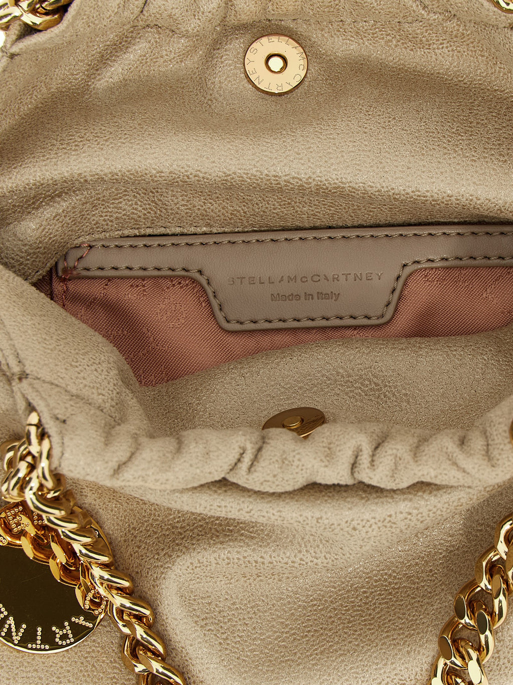 Beige Polyester Crossbody Bag