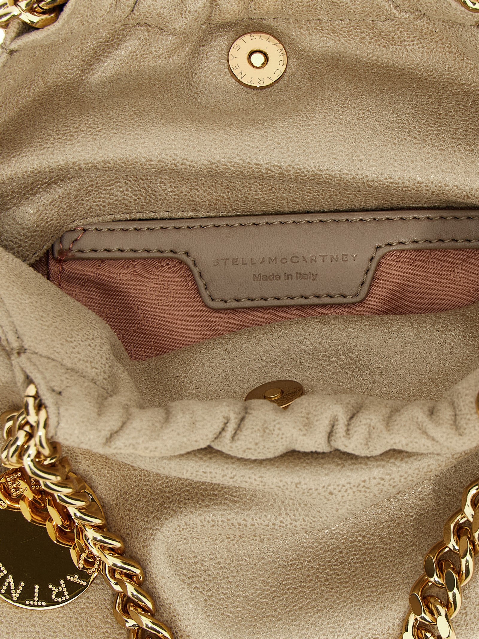 Beige Polyester Crossbody Bag