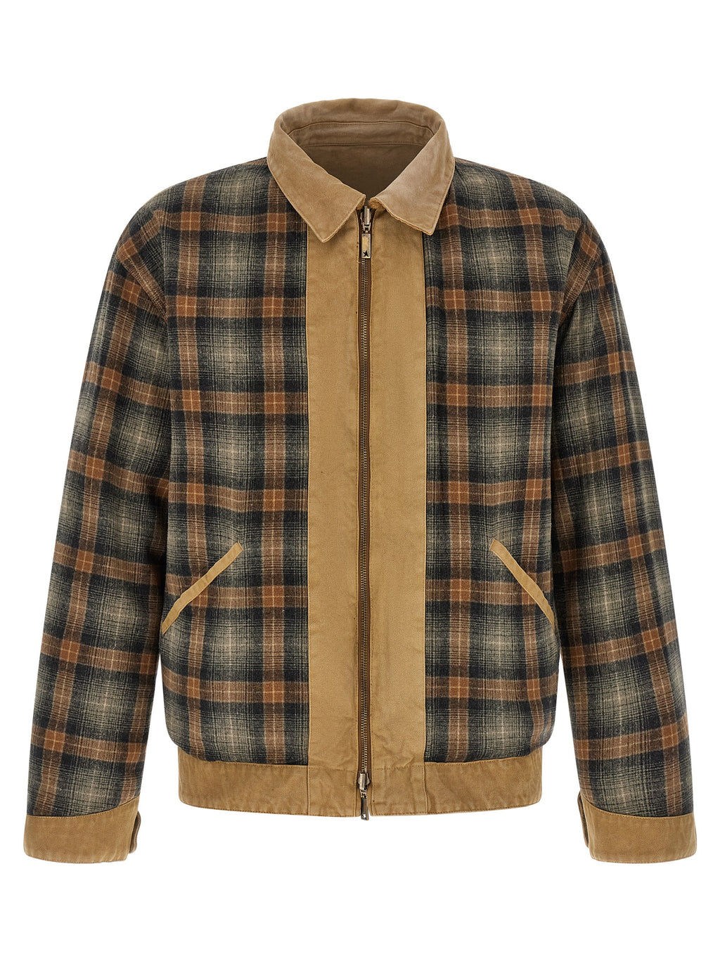 Beige Cotton Shell Jacket