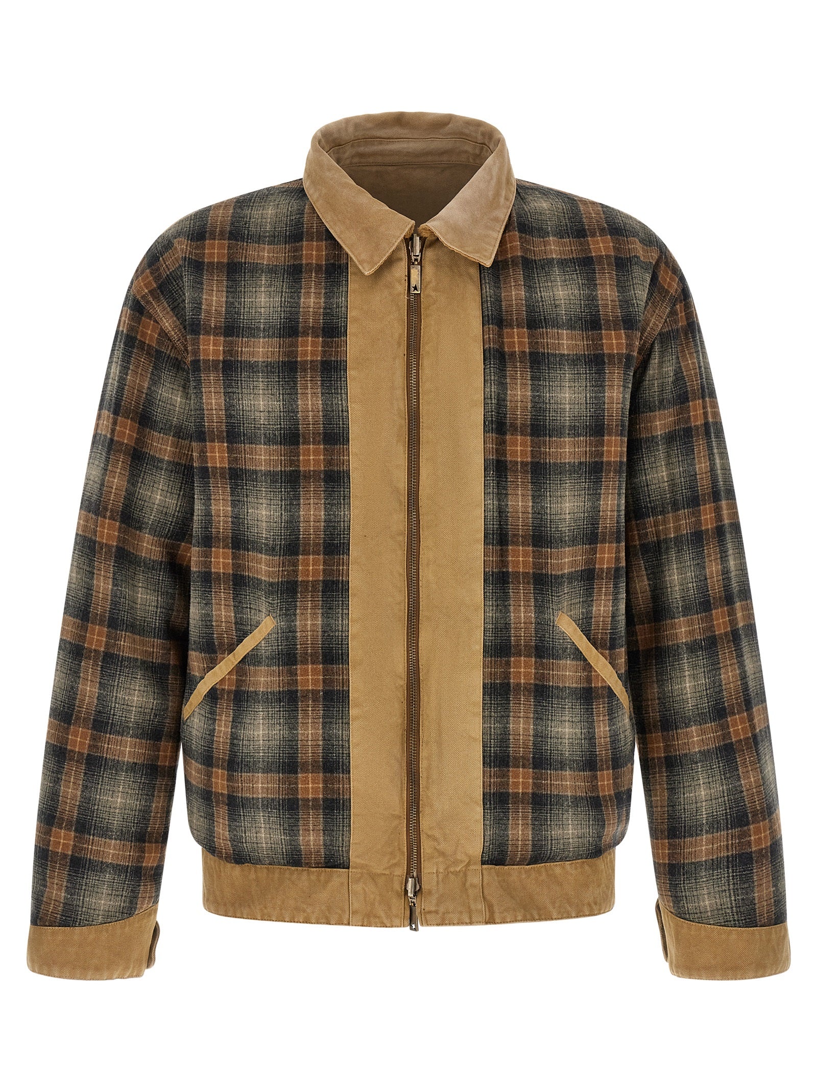 Beige Cotton Shell Jacket
