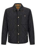 Black Polyamide Full-Length Jacket