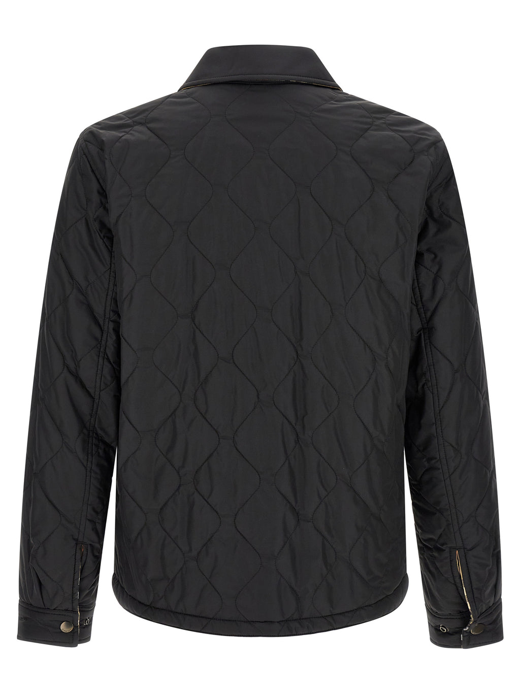 Black Polyamide Full-Length Jacket