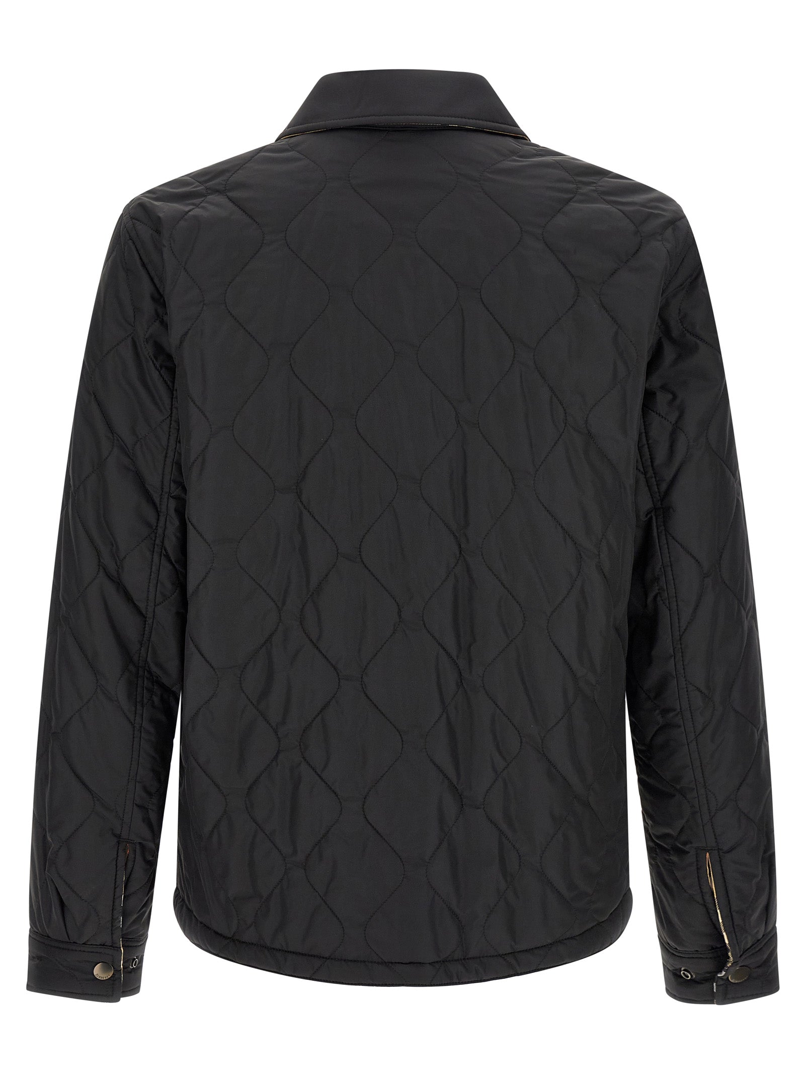 Black Polyamide Full-Length Jacket