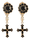 Black Brass Earrings