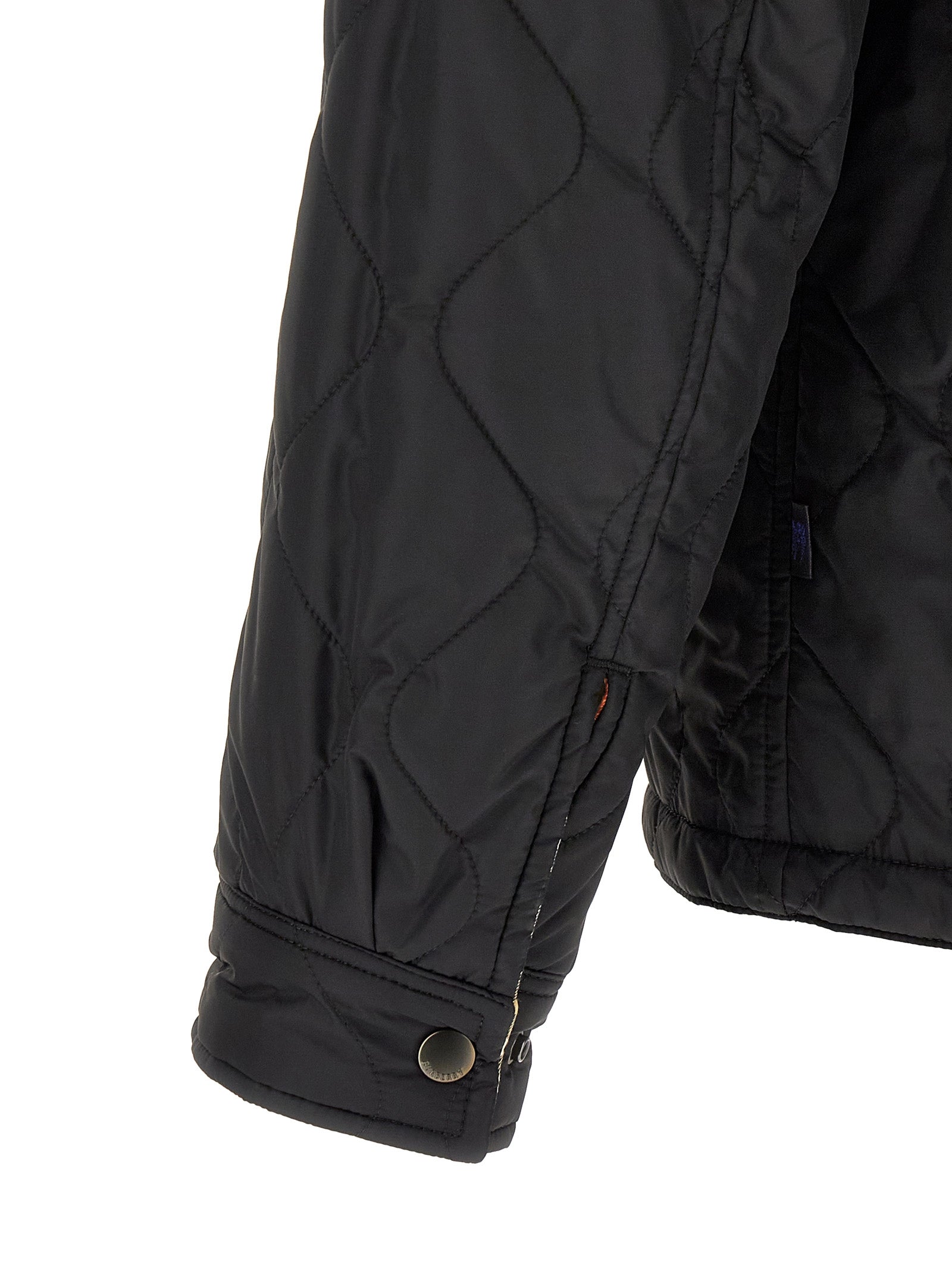 Black Polyamide Full-Length Jacket