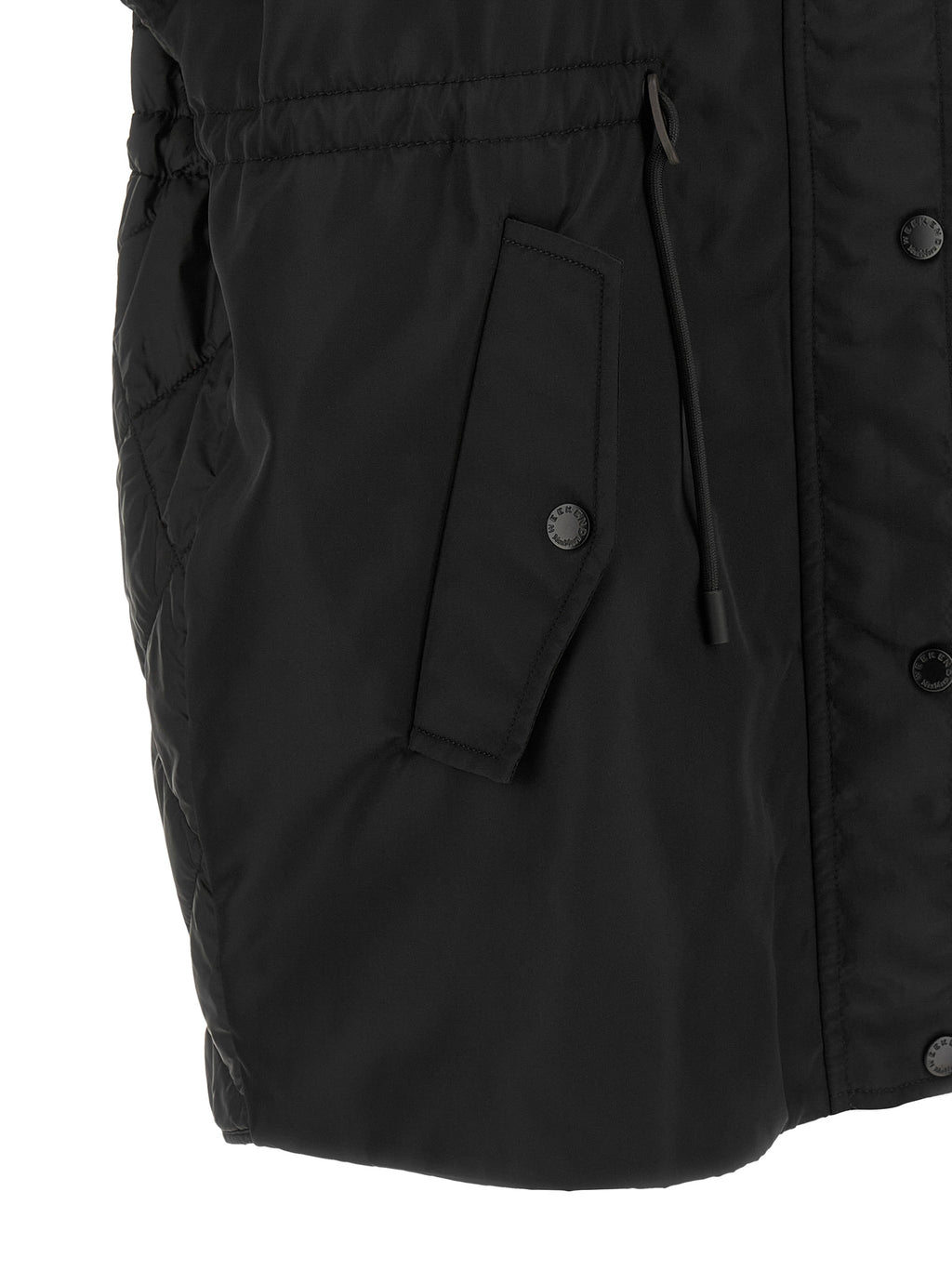 Black Polyamide Sleeveless Jacket