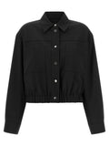 Black Wool Full-Length Jacket