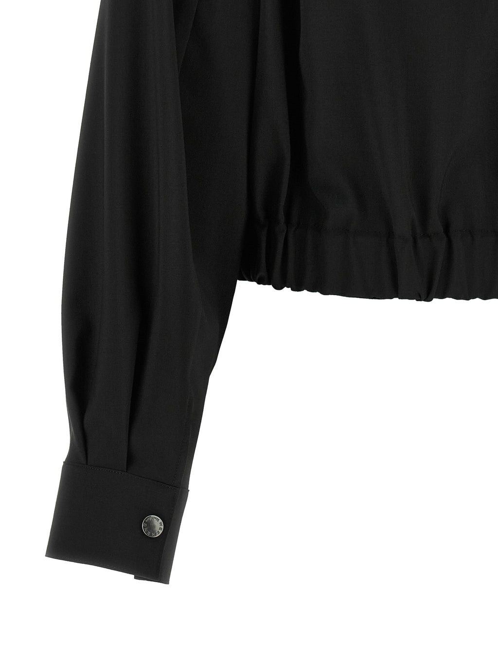 Black Wool Full-Length Jacket