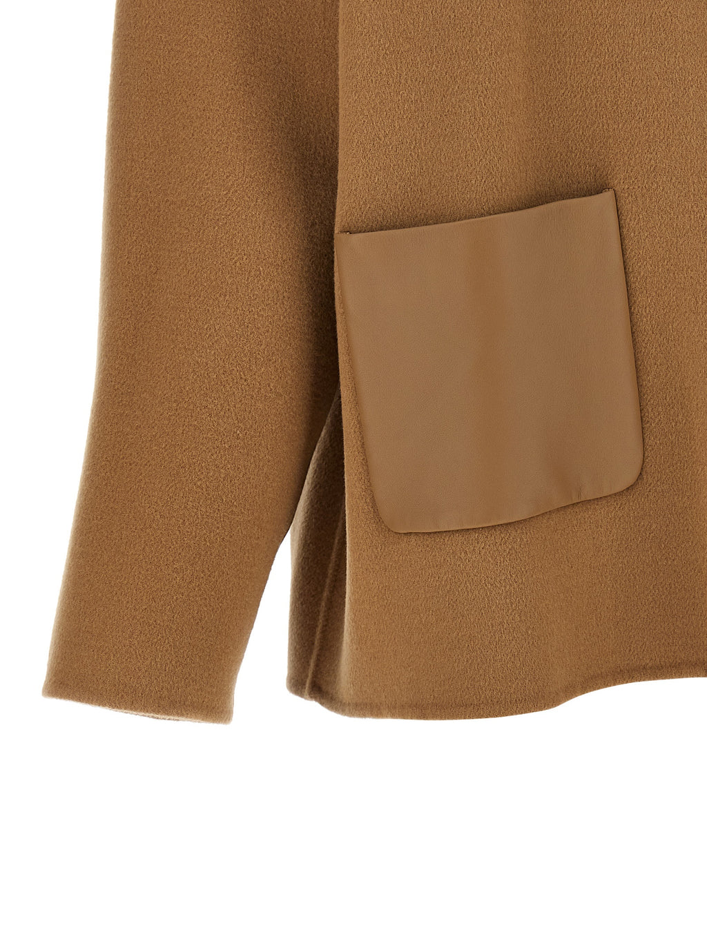Beige Virgin Wool Coat