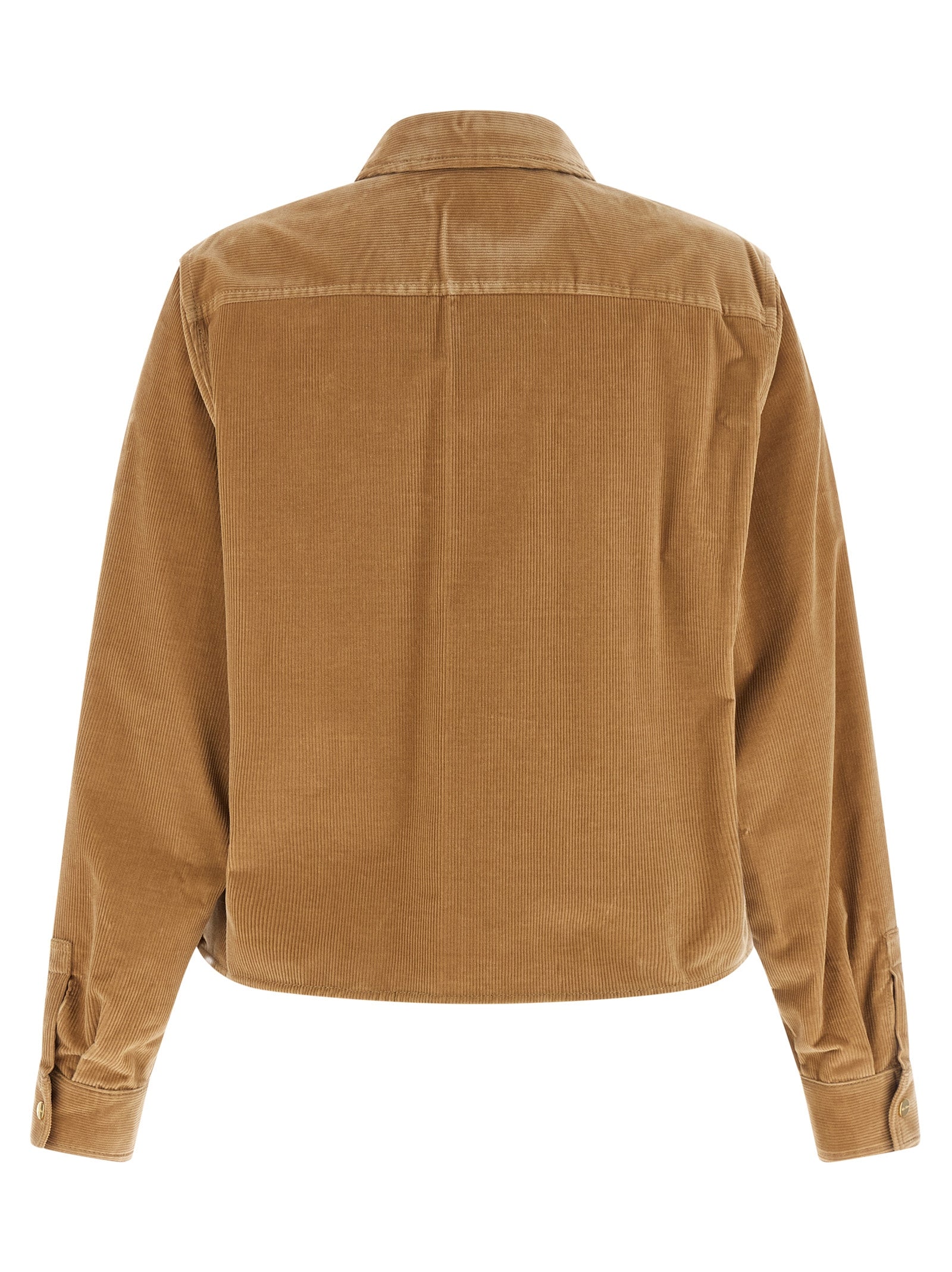 Beige Cotton Denim Jacket