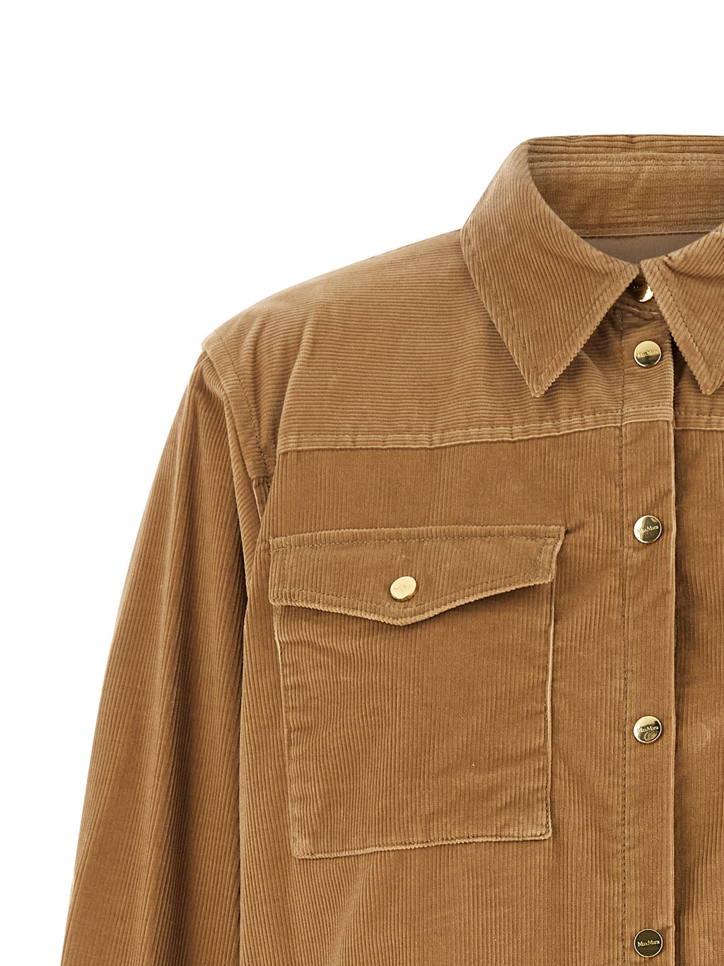 Beige Cotton Denim Jacket