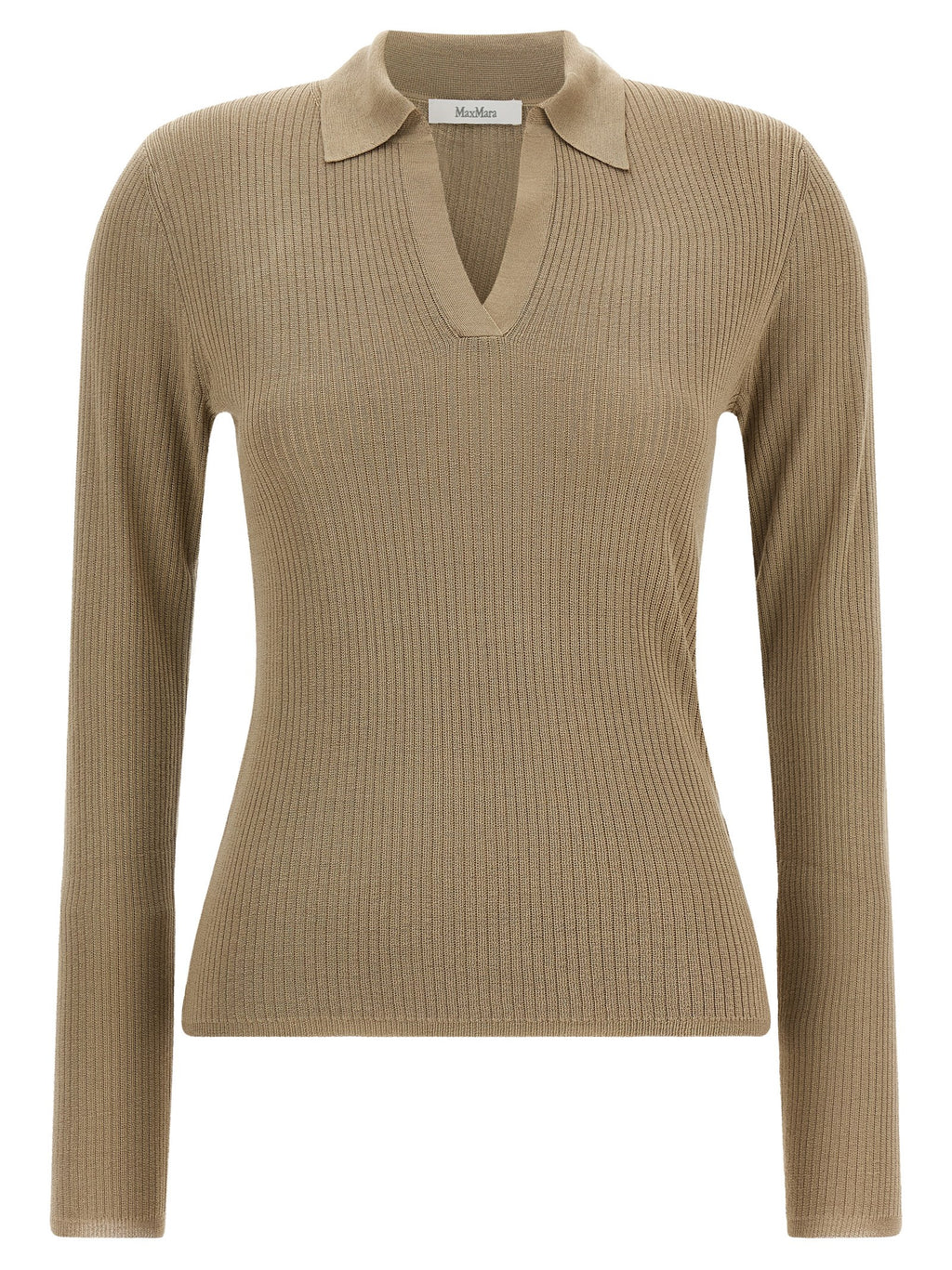Beige Silk Cardigan