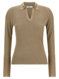 Beige Silk Cardigan
